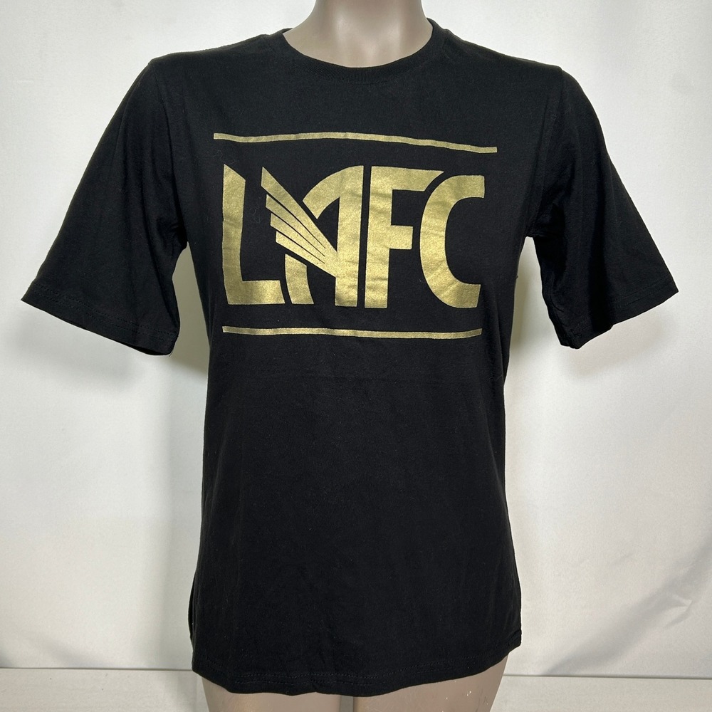 LAFC Los Angeles Football Club MLS Soccer Black Gold T-Shirt Juniors XL 18/20